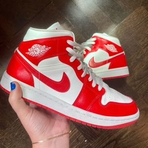 Red High Top Air Jordan’s